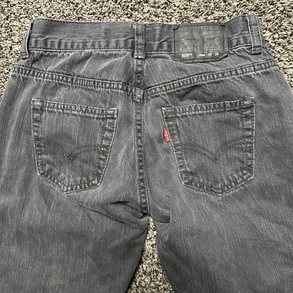 Levis 505 Jeans Boys Size‎ 10 Reg 25x25 Straight Leg Denim 25x23